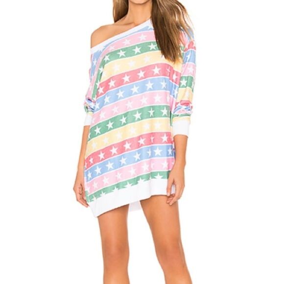 NWT Wildfox Stellar Stripe Roadtrip Sweatshirt - Picture 1 of 10